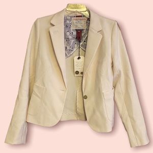 ANTHROPOLOGY NWT ✨ Cartonnier off white blazer - new with tags - size 4